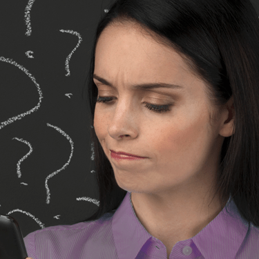 Woman with questions